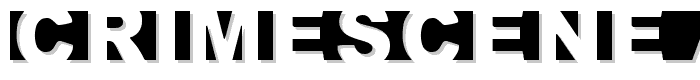 Crimescene Afterimage font
